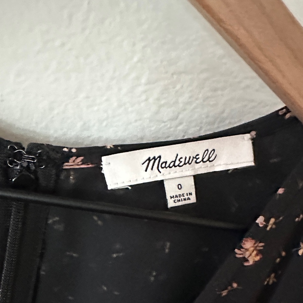 MADEWELL Floral Black Midi Dress - Picture 2 of 6
